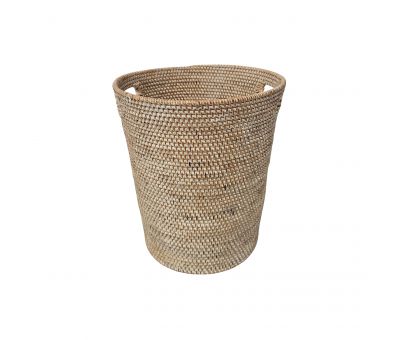 Whitewash wastepaper basket