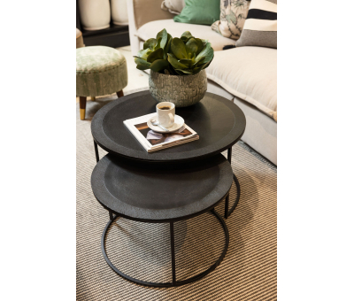 set of 2 nesting coffee tables