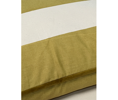 Wide Stripe Cushion | Mustard