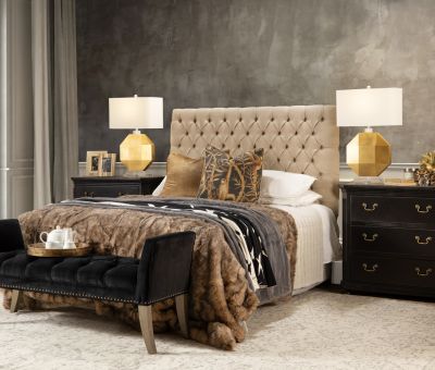 Block and chisel bedend in black Château Collection