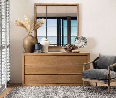 Block & Chisel Square Wooden Mirror
