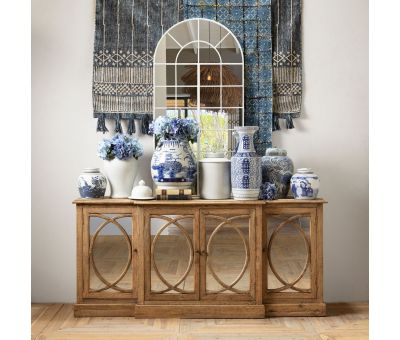 Block & Chisel 4 door buffet server with mirrored doors Château Collection