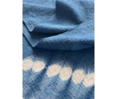 indigo tie-dye table cloth or throw 