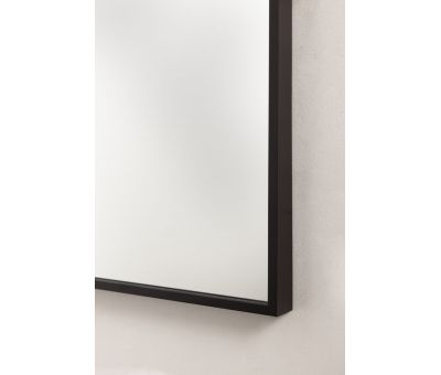 black framed arched mirror 