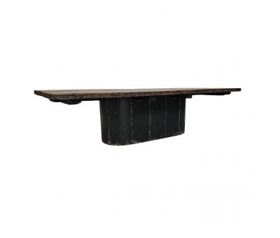Block and chisel boatwood coffee table