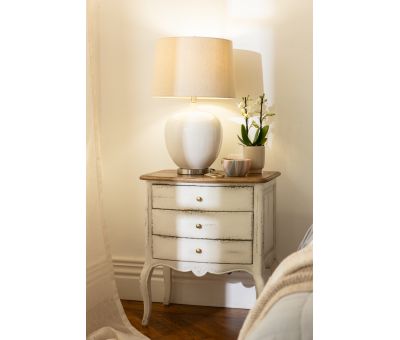 Block and chisel french style bedside table
