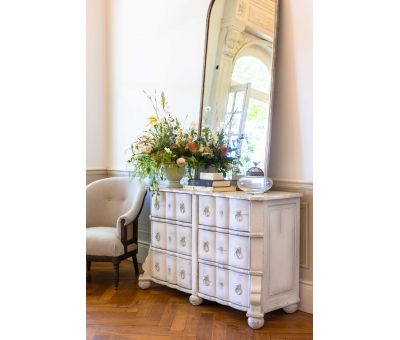 French style chest of drawers white