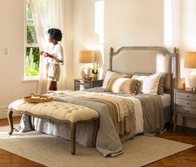 Block and chisel french headboard 