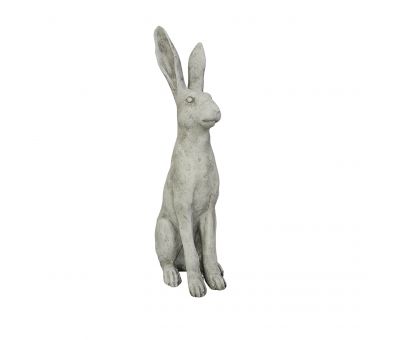 Block and chisel distressed ceramic bunny 