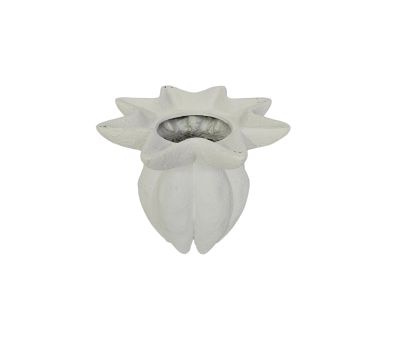 block and chisel white ceramic vase 