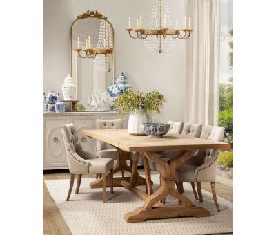 Old pine dining table chateau collection