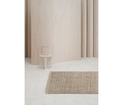 Natural block and chisel rug 