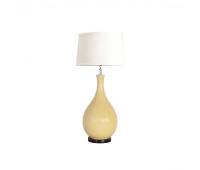 yellow ceramic lamp base 