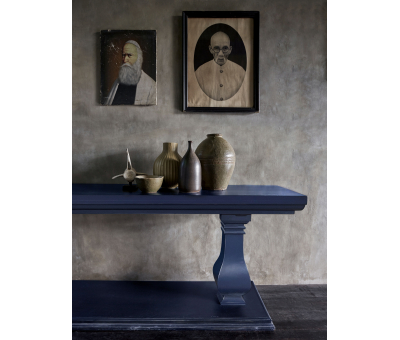 Blue painted console table Bramble collection 
