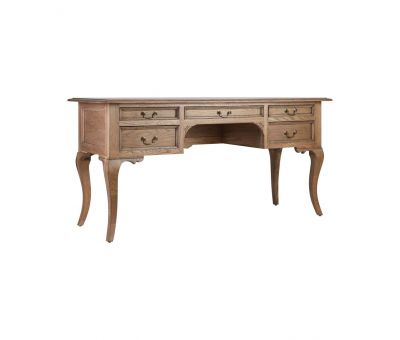 Block & Chisel solid antique weathered oak writing table