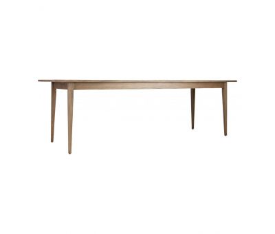 Block & Chisel rectangular solid antique weathered oak dining table
