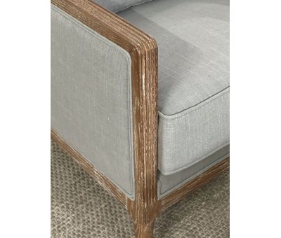 Wooden frame french style chair with castors