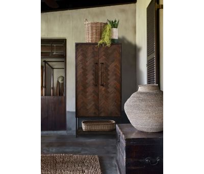 2 door par wood and metal 