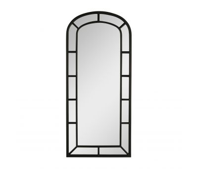 Large arched mirror black