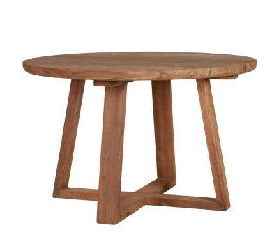 round teak outdoor table