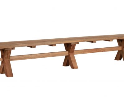 Outdoor teak bench 