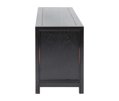 Block & Chisel TV Console in black finish