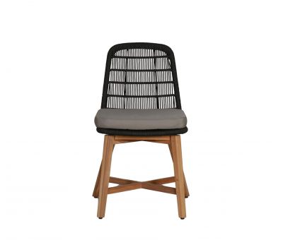 outdoor teak dining chair with seat cushion 