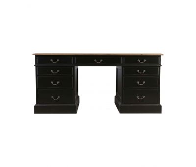 Block and chisel devon desk black 