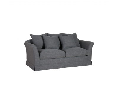 2.5 seater lisboa sofa in charcoal gray