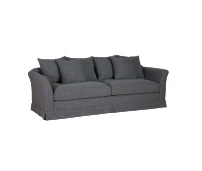 3.5 seater Lisboa sofa in charcoal gray