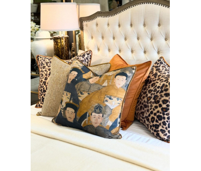 Leopard print cushion 