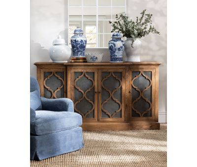 Bleached elm 4 door sideboard Château Collection