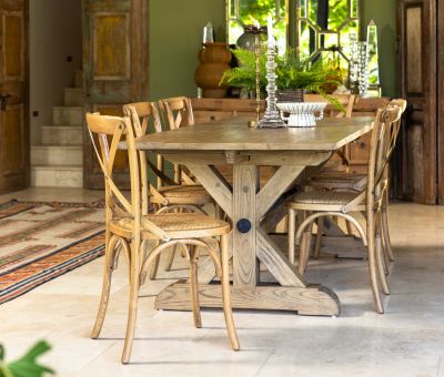 Block and chisel dining table 