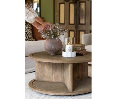 coffee table, rattan, oval, round, villa coffee table, 