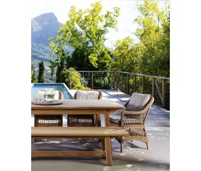 block and chisel outdoor bench