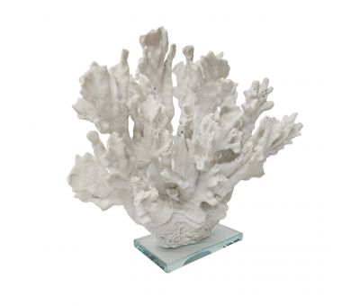 Block and chisel faux coral on Perspex base