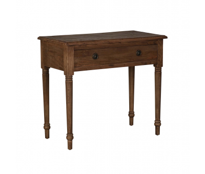 Old elm 1 drawer table 