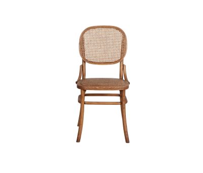 chinese oak dining chair with rattan back