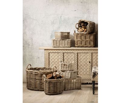 Kubu weave basket with handles 