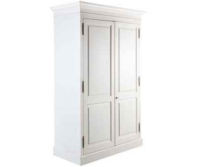 Block & Chisel double door antique white wardrobe