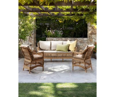 3 seater outdoor sofa with cushions 