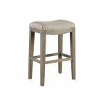 modern counter stool upholstered seat with oak legs
