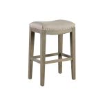 modern counter stool upholstered seat with oak legs