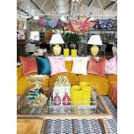 yellow modular corner sofa