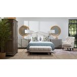 DOROTHY OCCASIONAL CHAIR in Beige fabric with tufted details and wooden legs