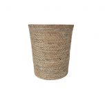 Whitewash wastepaper basket
