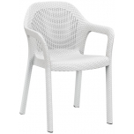 Block & Chisel white outdoor dining chair