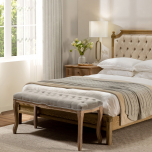 french style buttoned bedend 