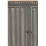 Grey painted 2 door cabinet with shelf Château Collection 