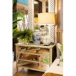 Opulent mirrored chest of drawers